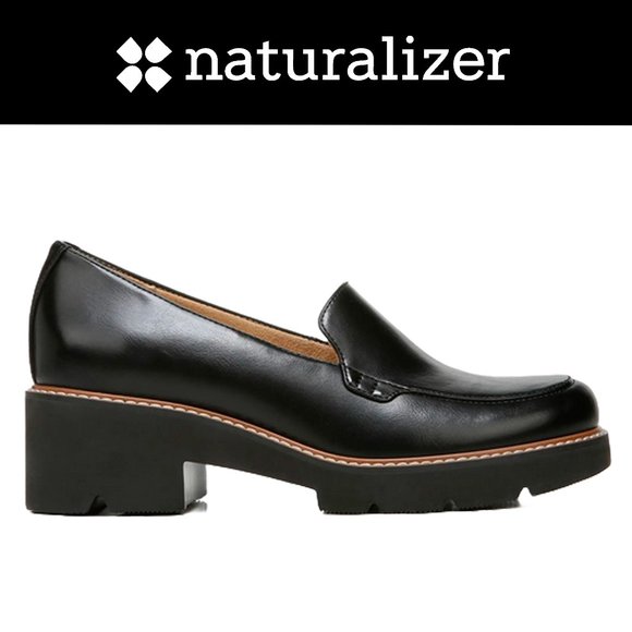 NATURALIZER ~ Cabaret Loafer NEW IN BOX ~ Black ~ 8W - Picture 1 of 7